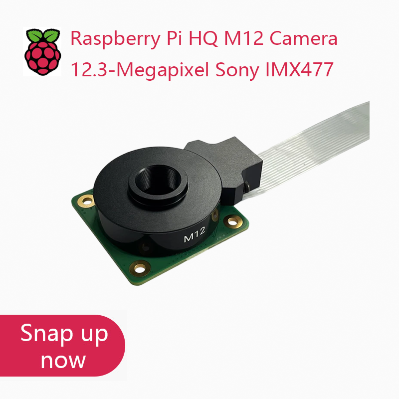 새로운 오리지널 라즈베리 파이 고품질 HQ M12 카메 - Raspberry Pi Global Shutter Camera Imx296 리뷰 및 가격