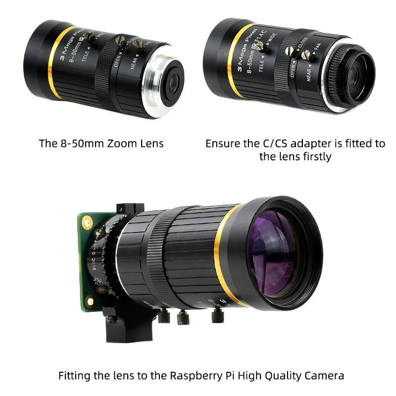 라즈베리 Pi 4B/3B +/Zero 용 고품질 카메라 - Raspberry Pi Global Shutter Camera Imx296 리뷰 및 가격